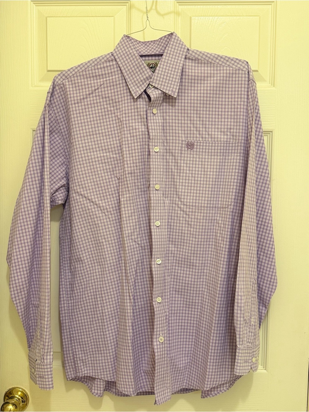 Cinch Lavender Check Dress Shirt